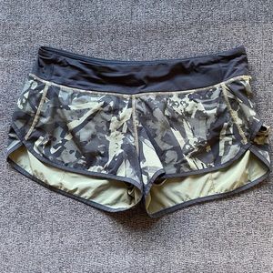 Lululemon camo speed shorts. 2.5” inseam